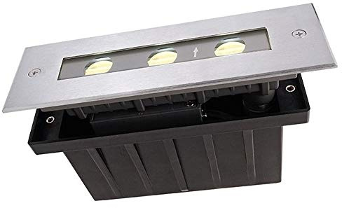 KapegoLED Bodeneinbauleuchte LINE I WW, 5 W, asymmetrisch, 220-240 V AC, 3000 K, Edelstahl 730292