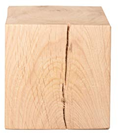 Holzwürfel aus Eiche massiv in den Maßen ca. 10 x 10 x 10 cm
