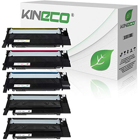 Kineco 5X Toner ersetzt CLT-P404C CLT-K404S CLT-C404S CLT-M404S CLT-Y404S 2X BK 1x CMY Multipack für Samsung Xpress SL C480FW C480W