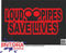JINTORA - Autoaufkleber Tuning - Auto Aufkleber - Loud Pipes Save Lives - 207x99 mm - Auto Sticker Bus Fenster Heckscheibe Camper wetterfest Outdoor Sticker Auto Deko LKW Tuning Selbstklebend - rot