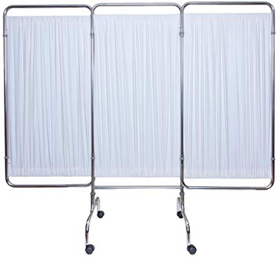 Paravent mit Rollen Sichtschutz Raumteiler Trennwand 3-teilig faltbar