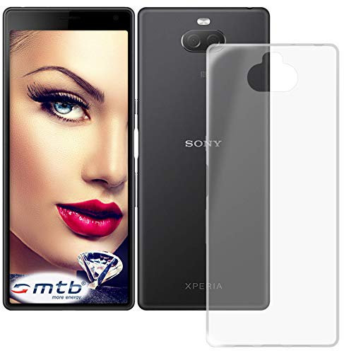 mtb more energy® Coque Ultra-Mince pour Sony Xperia 10 / Xperia XA3 (6.0'') / Transparent/Souple/TPU Gel Housse Poche étui de Protection