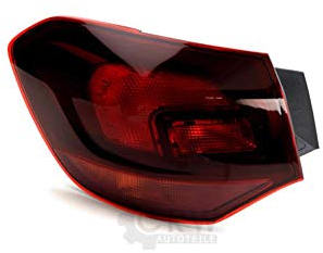 Diederichs Rückleuchte Heckleuchte links, äusserer Teil für OPEL ASTRA J Bj. 10/10- (Rot)