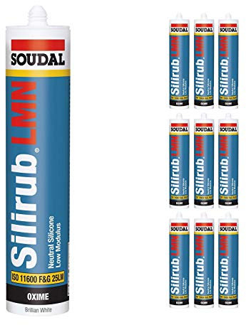 Brilliant White Soudal Silicone Sealant Slirub LMN All Purpose External Low Modulus Neutral Cureal Low Modulus Neutral Cure