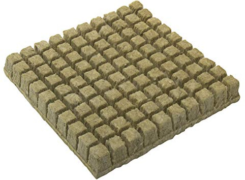 Rock Wool Cubes, Stonewool Grow Cubes Starter Sheets, Multifunction Greenhouse Compress Base, Mini Planting Hydroponic Grow Ventilative Rockwool, for Vigorous Plant Growth