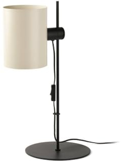 Faro Barcelona 20033-80 - GUADALUPE Tischleuchte Schwarz/Beige