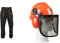 Oregon Yukon Chainsaw Protective Trousers, Protection Type A Class 1, Size M Yukon Chainsaw Safety Helmet with Protective Ear Muff and Mesh Visor (562412), Black