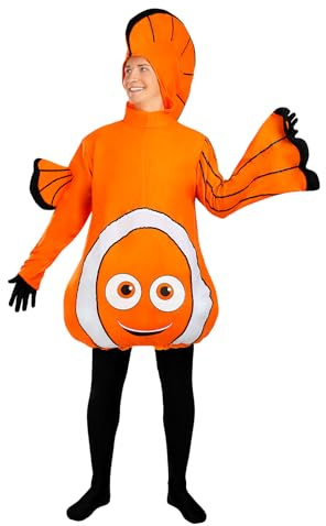 Funidelia Clownfisch Kostüm für Erwachsene, Tiere - Outfit für Erwachsene für Partys, Karneval und Halloween