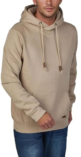 riverso Hoodie Herren Regular Fit RIVJulian Kapuzenpullover Pullover | Cross-Over-Kragen Rot Blau Beige Schwarz Grün Grau S M L XL XXL 3XL 4XL 5XL