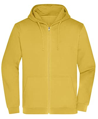 James & Nicholson Herren Basic Kapuzen-Sweatjacke - Klassische Sweatjacke mit Kapuze und Kordelzug