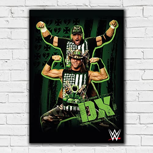 Themed WWE Print – DX Grafikposter Wrestling Wandkunst (A2-42 cm x 59,4 cm)