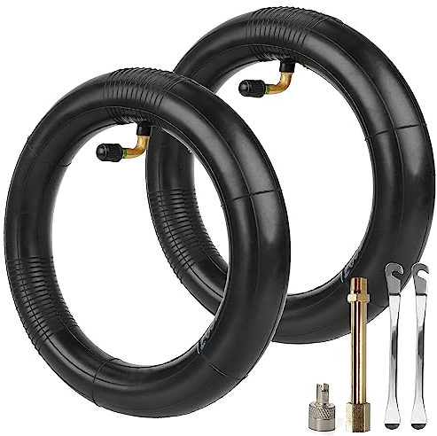 8 1/2 x2(50-134) E-Scooter Verdickt Schlauch für Zero 8 9 Soflow 3 VSETT 8, 8,5-Zoll-Roller Innen Reifen Ersatzreifen mit Abgewinkeltes Ventil 90° (2 Stück)