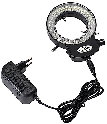 Toplionace Einstellbare Mikroskop Lichtquelle LED Ringlicht Industrielle Lichtquelle 144 Lampenperlen 63mm MIC-209 Vollständig Transparenter Schirm