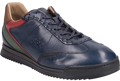 La Martina Sneaker Scarpa BLU, Glattleder, Blau, Herren EU 45