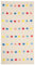 Kinderteppich Baumwolle bunt 80 x 150 cm Punkte Muster Kinderzimmer Leles
