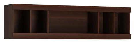 Lomadox Wandregal 140 cm Nussbaum Wandboard Regal Wohnzimmer Bücherregal