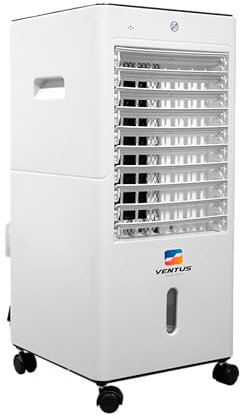 Ventus Dual-Tech | Calefactor y ventilador 5 en 1 | Frío y calor | Purificador de aire | Humidificador | Calentador cerámico PTC | Bajo consumo | Ideal para hogar, camping y oficina
