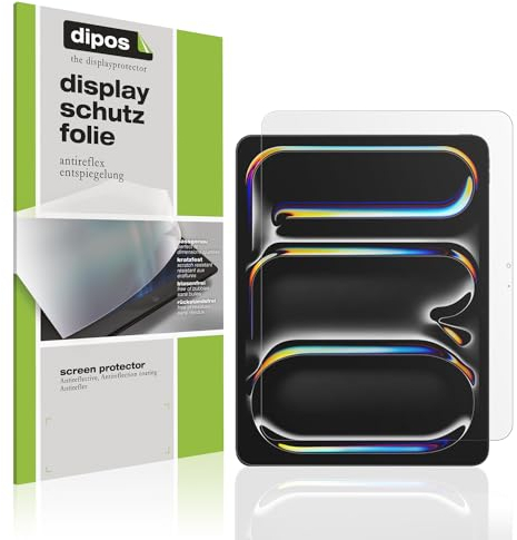 dipos I 2X Schutzfolie matt kompatibel mit Apple iPad Pro 13 Zoll M4 2024 Folie Displayschutzfolie (A2926 + A3007)
