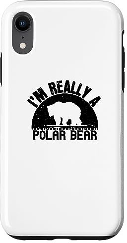 Bear Lover Funny - I'm Really A Polar Bear Case for iPhone XR
