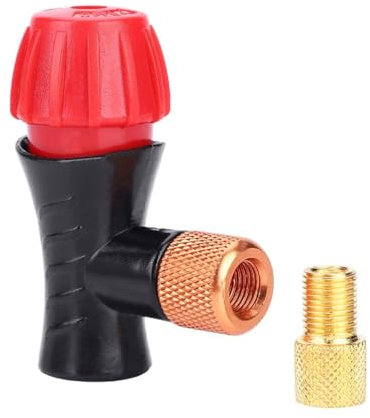 KGDUYC Pompe à CO2 de Vélo, Adaptateur de Pompe à Vélo pour Cartouche 16g CO2 Velo, pour Vélos de Montagne et de Route, Valve de Cartouche de CO2 avec Double Connexion