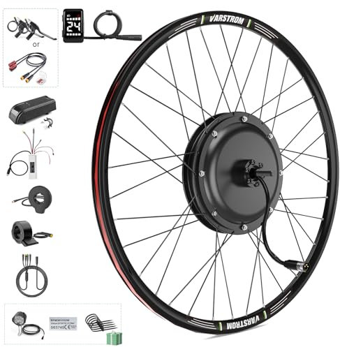 Varstrom 48V 1000W Electric Bike Conversion Kit 26 27.5 28 29 700C Rear Wheel Hub Motor Kit with Ebike Battery & Optional Display Bicycle Conversion Kit For Cassette Disc Brake