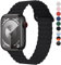 Cinturino Magnetico Sportivo in Silicone per Apple Watch Cinturino 44mm 40mm 46mm 45mm 41mm 38mm 42mm 49mm, Cinturini di Ricambio Compatibile Apple Watch Ultra SE Serie 10 9 8 7 6 5 4 3 2 1