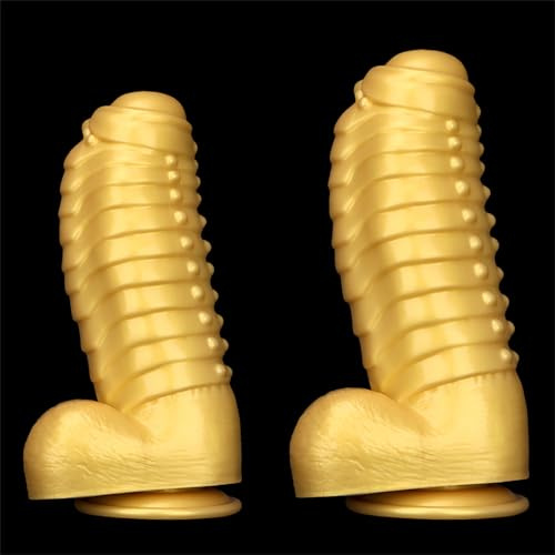 Yasexx 2-GrößEn Raupe Analplug Riesen Anal Expander Silikon Analplug Monster Dildo Prostata Stimulation Analdildo Alien Dildo Sm MäNnliche Und Weibliche Erotische Spielzeuge(s)