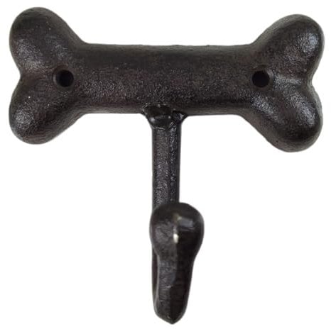 FTWDesign Hundeknochen Wandhaken - Knochen Kleiderhaken aus Gusseisen