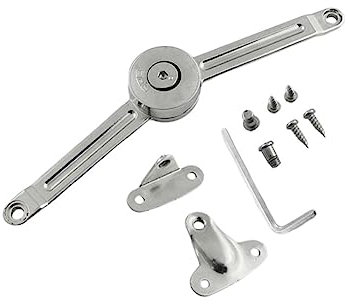 CANIGHT Cabinet Door Stopper Hinge Rod Zinc Alloy Support Rod for Kitchen/Closet Durable