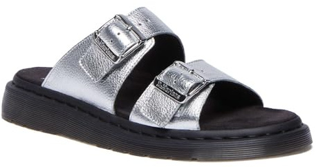 Dr. Martens unisex-adult Josef, Silver, 7 Women/6 Men