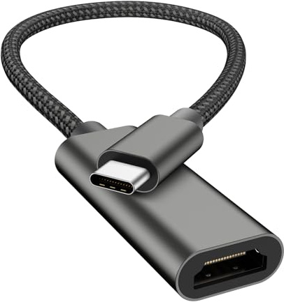 USB C auf HDMI Adapter 4K@60Hz, USB Type C mit Thunderbolt 3/4 Unterstützung auf HDMI Converter - kompatibel für iPhone 16/15 Pro, MacBook Pro/Air, iPad Pro/Air, Samsung Galaxy S, Surface Pro