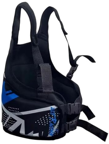 Harilla Gilet de Protection des Côtes pour Enfants, Gilet Protecteur Ajustable, Protection de Poitrine pour Karting, Polyvalent, Ergonomique, Confortable, Accessoire Respirant, Facile à Enfiler, Bleu
