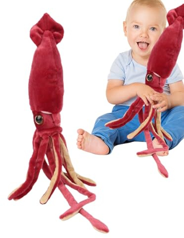 Générique Squidward Kissen in Meeresform, Rot, Riesenform, niedlich, 65 cm, Größe L