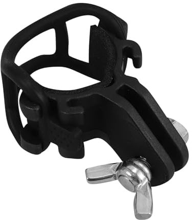MOBUTOFU Fahrradlenker Taschenlampenhalterung Schwarz, 1 Satz, Rotierbar