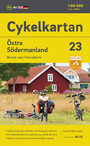 Cykelkartan Blad 23 Östra Södermanland 1:90000: Radwanderkarte 23 Östra Södermanland 1:90000