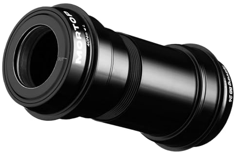 MORTOP Tretlager, BB30 für 24 mm Shimano Hollowtech II Kurbelgarnitur, Schrägkontakt-Kugellager