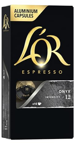 L'OR Espresso Capsules, Dark Roast, Onyx, 10 Capsules