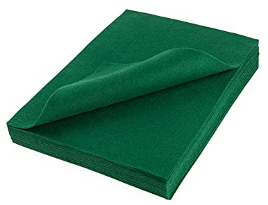 The Felt Store - Bastelfilz Filzzuschnitte in jägergrün aus synthetischem Filz 26 Stück