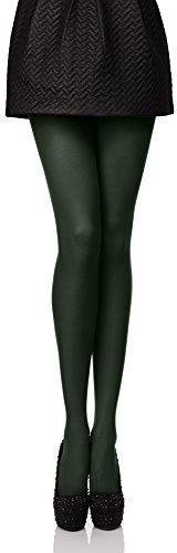 Antie Collant Lisse en Microfibre Vêtements Sexy Femme - 40 DEN (Vert Foncé, XXL (Taille du Fabricant: 6))