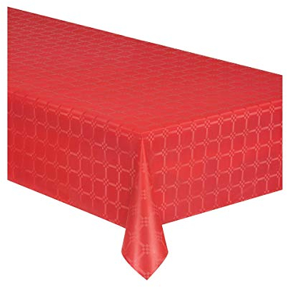 Generique - Nappe en Rouleau Papier damassé Rouge
