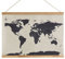 Suck UK Weltkarte zum besticken Kreuzstich Buntes Stickgarn und 2 Nadeln im Lieferumfang enthalten Stickset Sticken Weltkarte Welt Reisen Handarbeit Kurzwaren Stickerei Kreuzstich Tuch