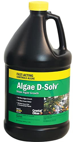 CrystalClear Algae D-Solv EPA Registered Pond Algaecide, 1 Gallon