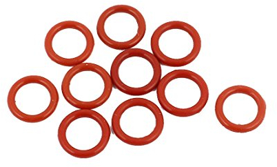 sourcing map 10 Stk 12 mmx1.9mm Hitzebeständige Silikon O-Ring Dichtring Dichtung Rot DE de