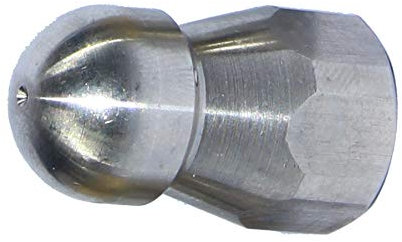 XZT 4000psi Sewer Drain Nozzle,Rotating Button Nose,Pressure Washer Sewer Drain Hose Nozzle (S13-1/4)