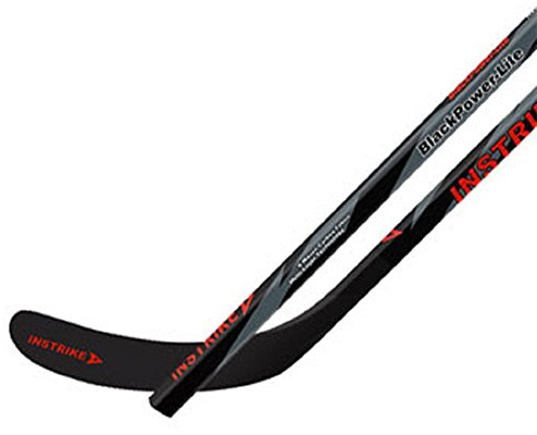 Instrike BlackPower Lite Schläger Senior 85 Flex Eishockey-Composite Schläger Herren Eishockey (Rechts - Rechte Hand unten Also normal für Linkshänder)