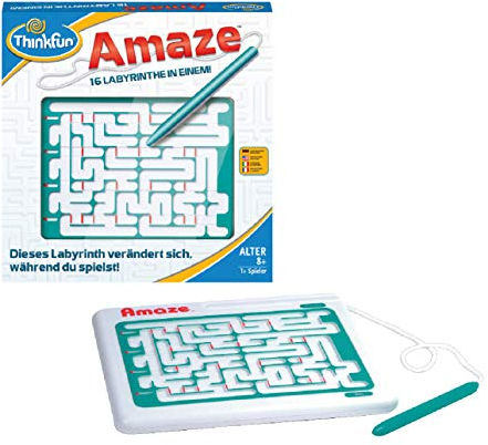 ThinkFun - 76320 - Amaze - EIN Sich veränderndes Labyrinth. Wer findet den Weg hinaus? EIN Knobelspiel für Jungen und Mädchen ab 8 Jahren