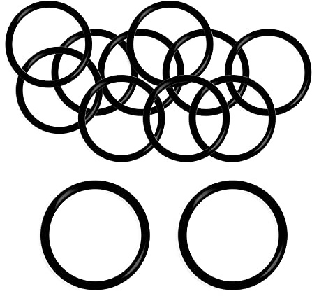 Othmro 10x O-Ring Nitrilkautschuk 60mm Außendurchmesser 50mm Breite Metrische Buna-N Dichtungsringe Schwarz