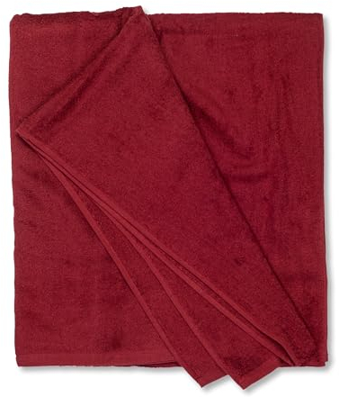 ADAMO Strandtuch XXL 100% Baumwolle - 100x220cm, Weinrot: 590- XXL Saunahandtuch - Badetuch in Übergröße - Duschhandtuch, Badehandtuch & Saunatuch