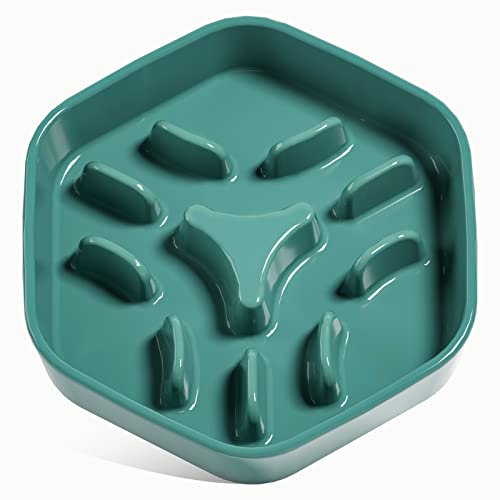 LE TAUCI PET Dog Slow Feeder Bowl Ceramic,3 Cups Puzzle Food Bowl for Small Medium Large Breed, Dog Bowls to Slow Down Eating, Maze