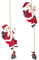 infactory Weihnachtsdeko: 2er-Set Kletternder Weihnachtsmann Santa Crawl (Weihnachtsmann klettert, Klettern
